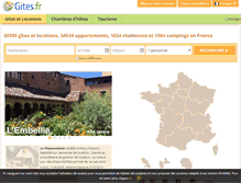 Tablet Screenshot of gites.fr
