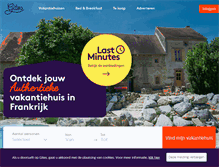 Tablet Screenshot of gites.nl