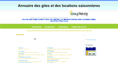 Desktop Screenshot of gites.org