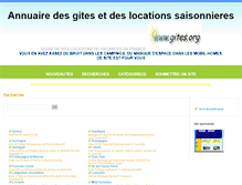 Tablet Screenshot of gites.org